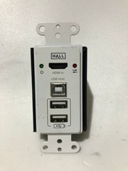 Hall Research EX-4KU-WP 4K HDMI+USB 2.0 over CAT6 Wall Plate – USED