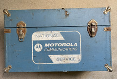 MOTOROLA Communications National Service Repair Man Tool Box Empty