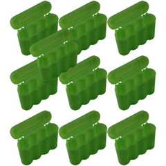 10 GREEN AA AAA BATTERY BATTERY PLASTIC STORAGE CASE HOLDER BOX USA SHIP