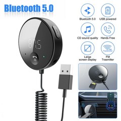 USB Bluetooth 5.0 Wireless Car FM Transmitter Aux Stereo Audio Receiver Adapter
