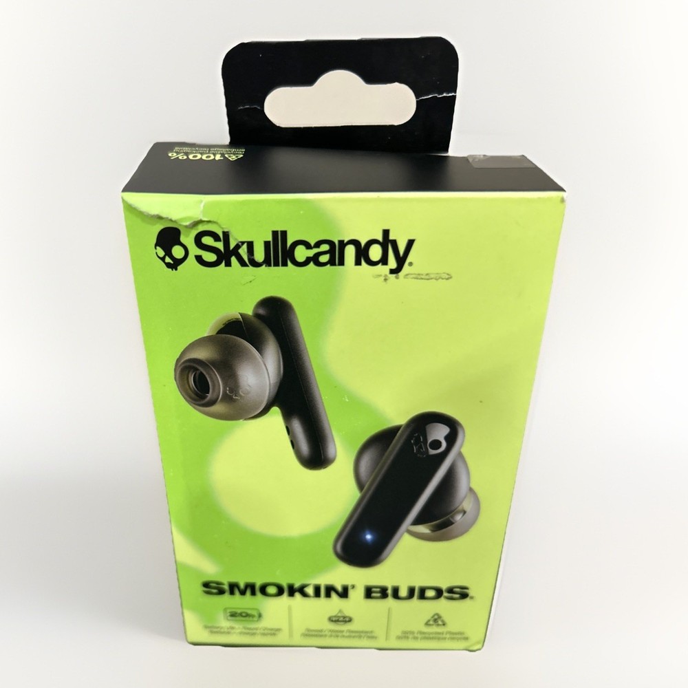 Skullcandy Smokin’ Buds True Wireless Earbuds in black – 20 hrs battery life