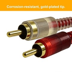 Black 5 Ft RCA Cables 2 Stereo Audio Cable