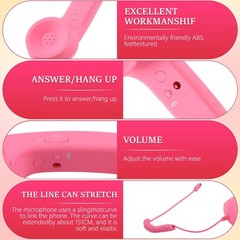 Retro Telephone Handset Mobile Phone Telephone Handset for Smartphones, Tablets