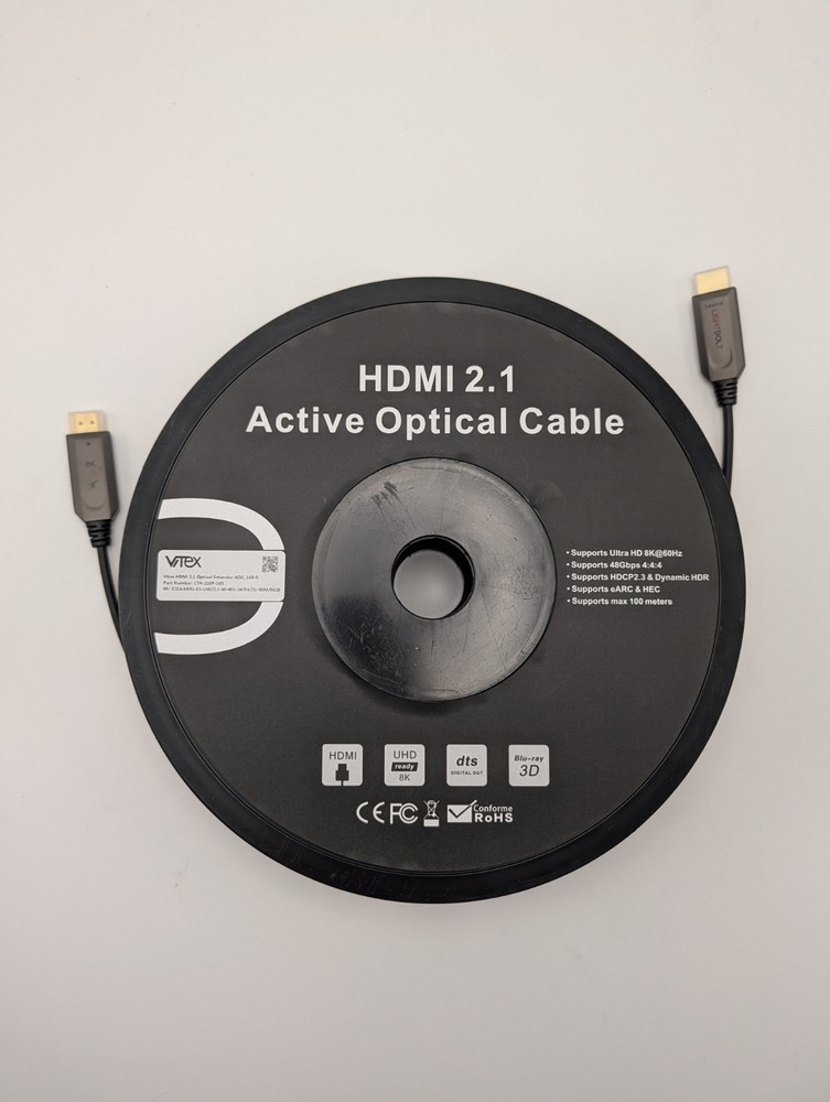 8K Fiber Optic HDMI Cable 165FT, Long Active HDMI 2.1 Cable 48Gbps Ultra High