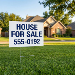 10 Large Blank Yard Signs with Stakes 18 x 24″,Corrugated Plastic Lawn Sign kit