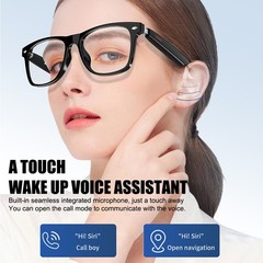 New Touch Smart Camera Glasses With Mic 4K HD Waterproof Bluetooth 5.0 USB Photo