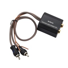 Durable RCA Stereo Ground Loop Isolator for Audio Signals Eliminate Noise Filter