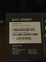 Beats Studio³ Wireless Active Noise Cancelling Headphones Matte Black