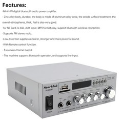 800W 2.1CH Bluetooth Stereo Hifi Car Home Audio Car Amplifier AMP Sound Speaker✅