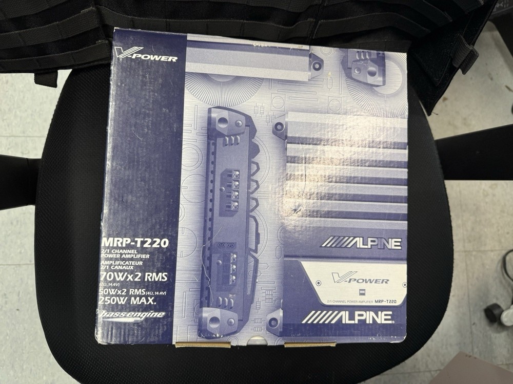 Alpine MRP T-220 V Power 2 Channel Power Amplifier New PLS READ