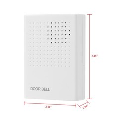 12V Wired Doorbell Chime for Access Control System, Loud 90dB Ding Dong White