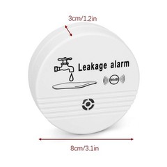 2 Pack Water Leak Detector 90 Db Flood Detection Auto Alarm Sensor For Bathrooms