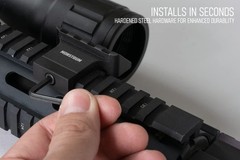Monstrum 45 Degree Offset Picatinny Rail Mount 1 Count (Pack of 1), Black