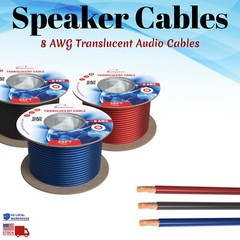 Battery Cable 25ft Inverter Car Wire Black Blue Red Power Ground 8AWG 8 Gauge
