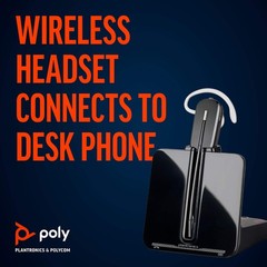 Plantronics – CS540 Wireless DECT Headset (Poly) – Single Ear (Mono) Convertible