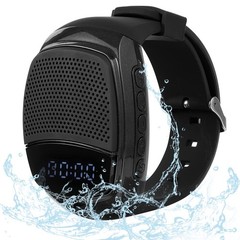 Wireless Wearable Wrist Portable Sports Bluetooth Speaker Watch with Timer Ti…
