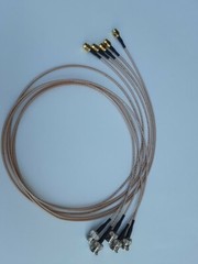 5 Pack of RG-316 BNC Male to SMA Male 50 ohms Coax Low Loss Jumper RF Cable