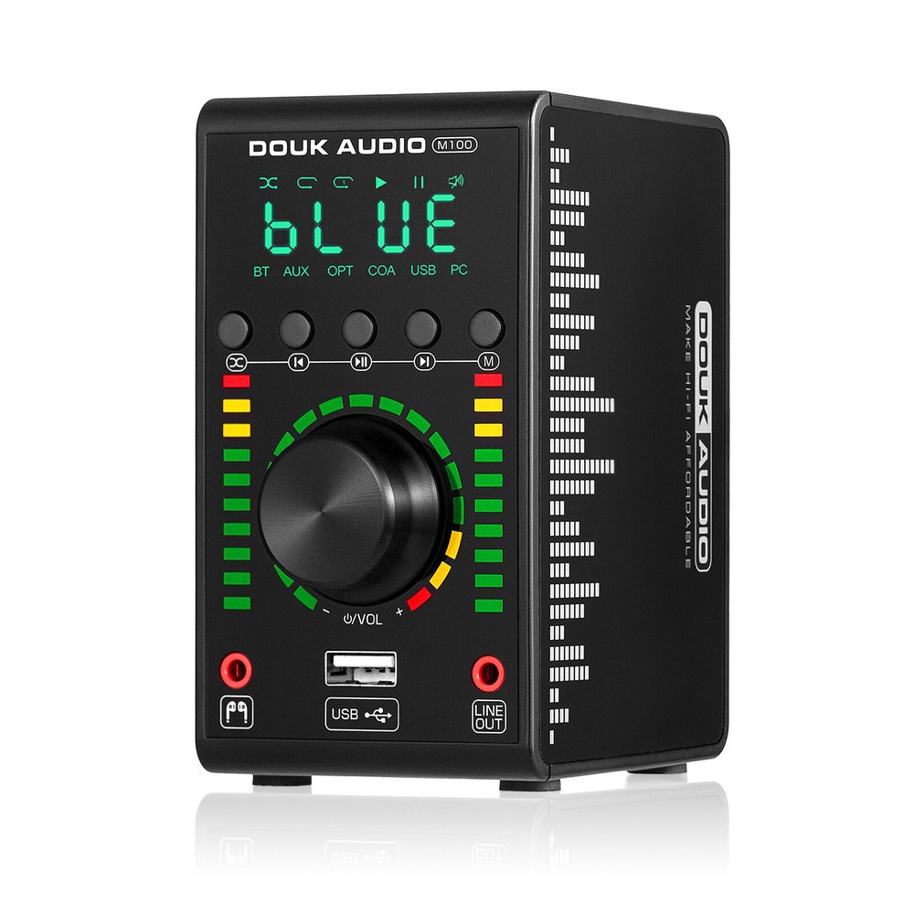 Mini Digital Amplifier with Bluetooth USB DAC COAX/OPT Digital Amp Headphone Amp