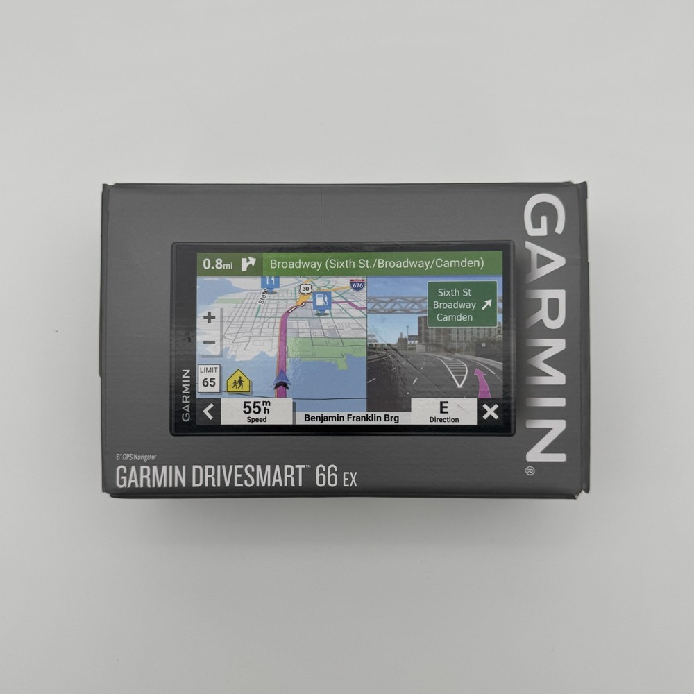 Garmin 010-02469-13 DriveSmart 66 EX 6″ Car GPS Navigator Open Box