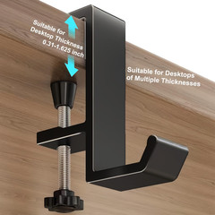 Headphone Stand – Aluminum Alloy Headphone Holder, under Headset Stand for Desk