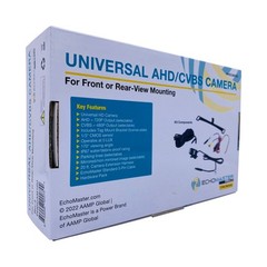 Universal AHD/CVBS Camera with Night Vision Echomaster PHDCAM10U Rear/Front View