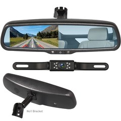 4.3″ Car Rear View Mirror Monitor Bracket+Backup Camera Kit For GMC YUKON SAVANA
