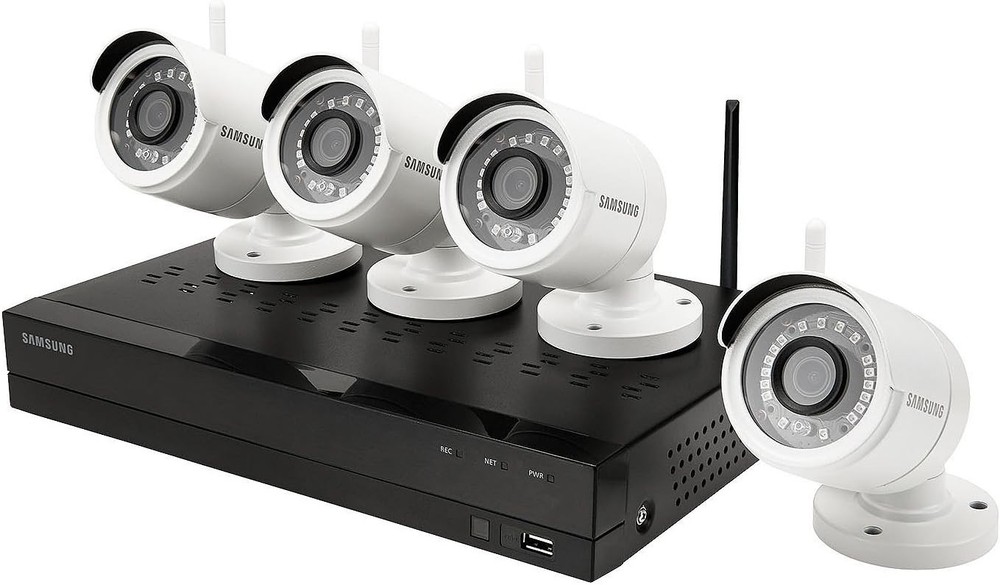 Samsung Wisenet SNK-B73040 (1TB NVR + 4 SNC-79440 Cameras) – Brown Box