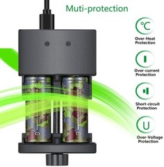 MAXTHIUM Universal Cylindrical Li-ion Battery charger for 18650,16340,21700,etc.