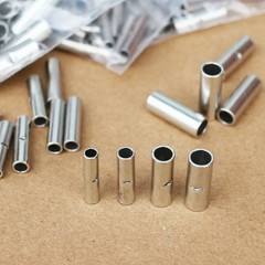 10-100pcs Non-Insulated Splice Terminals Electrical Wire Butt Connectors 2-22AWG