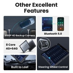 8Core 4+64G Android13 Car Stereo Radio CarPlay GPS Navi For 2013 2014 Ford F150