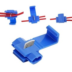 U.S.A. Blue Solderless Wire Quick Splice Connector – 14-16 Gauge – 50 Pack