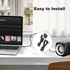 AUX USB Cable, 3.5mm Auto Audio Cable Extension Adapter Flush Black