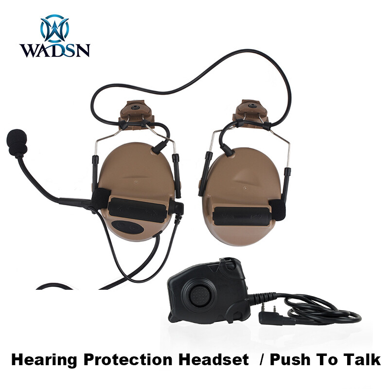 Hunting Fast Helmet C2 Headphone Anti Noise Hearing Protection Headset Push PTT