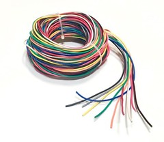 18 AWG WIRE 10 COLORS 25 FT EA PRIMARY STRANDED COPPER POWER REMOTE CABLE P