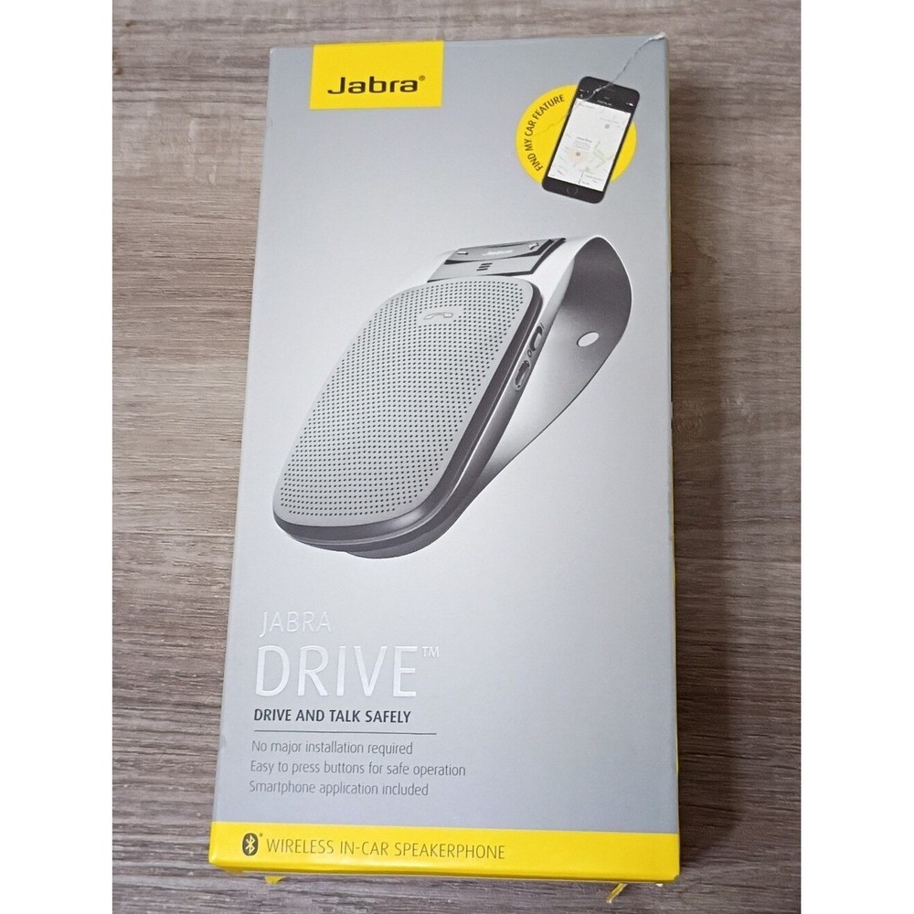 New Open Box Jabra Drive Bluetooth in-Car Wireless Speakerphone Hands Free Talk