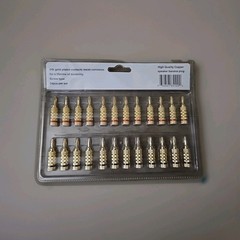 WGGE WG-009 Banana Plugs Audio Jack, 24k Gold Dual Screw Lock Speaker (12 Pairs)