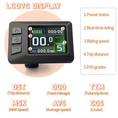 Ebike KT 30A-50A Square/Sine Wave Controller with Display for 1000W-3000W Motor