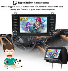 7 In Car MP5 Player GPS Navigation BT For Mercedes Benz SLK300 SLK350 2004-2010