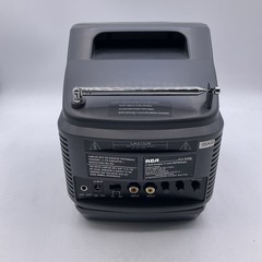 Vintage RCA 16-3006 5″ Black And White Portable TV With AM/FM Radio Box