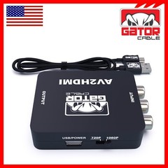 RCA AV to HDMI HD Converter Adapter Composite 3RCA CVBS Audio Video Wii NES SNES
