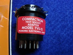 2 ITT Pomona Tube Test Socket Adapters # 1447 & TVS 12 BIN $39.95 Shipped