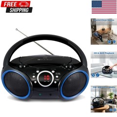 Portable CD Player W/ AM/FM Stereo Radio Blue/Black
