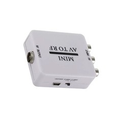 RCA/Composite A/V To RF/Coax/Coaxial Converter RF Modulator AV 2 COAX Adapter