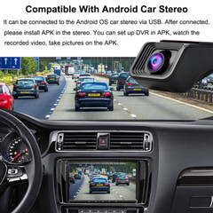 1080P Wifi USB Dash Camera Wide angle DVR 64GB for Android Car Stereo Headunit