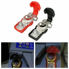 Universal 2 Car Battery Terminal Connector Top Post Positive Negative Heavy Duty