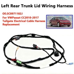 1 SET Left Rear Trunk Lid Wiring Harness 3C8971182J for VW Passat CC 2010-2017