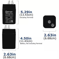 6-Volt 5 Ah Lantern Rechargeable Sealed Lead Acid (SLA) Battery