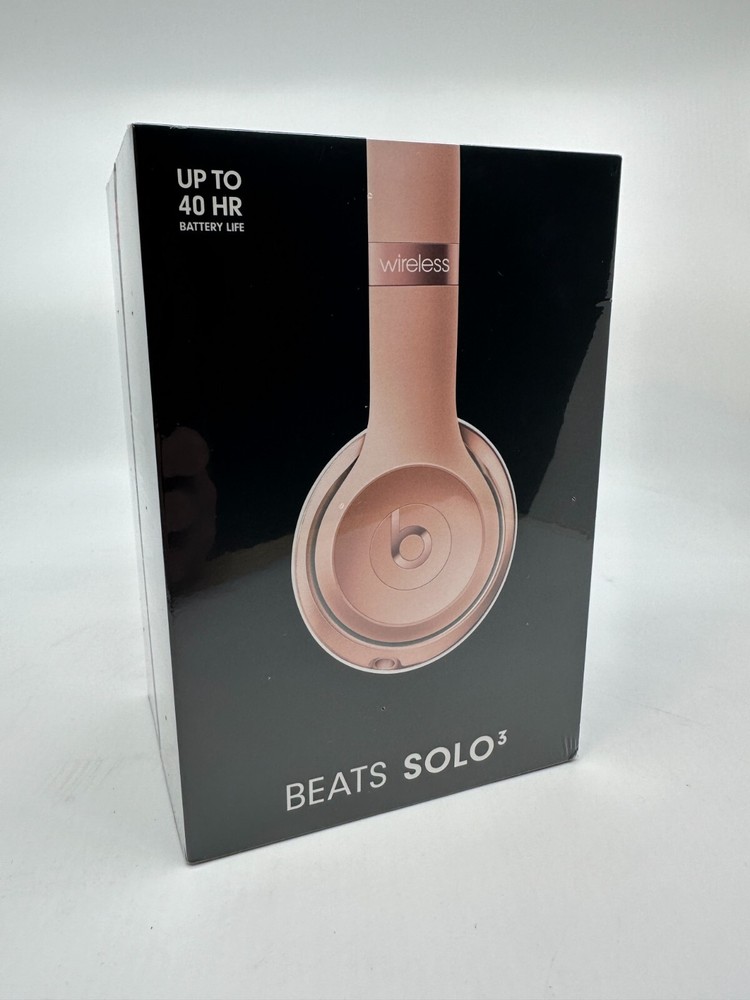 NEW Beats Solo3 Wireless On-Ear Headphones with Apple W1 – Rose Gold – Free Ship