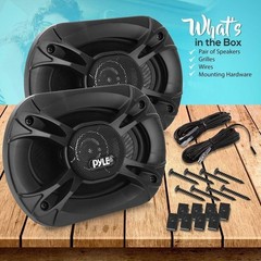 Pyle Universal Car Stereo Speaker – 300W 5x7in Triaxial