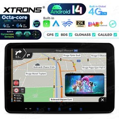 2 Din Android 14 DVD Player 10.1″ Car Stereo 4G LTE 4GB RAM 64GB ROM GPS BT 5.0